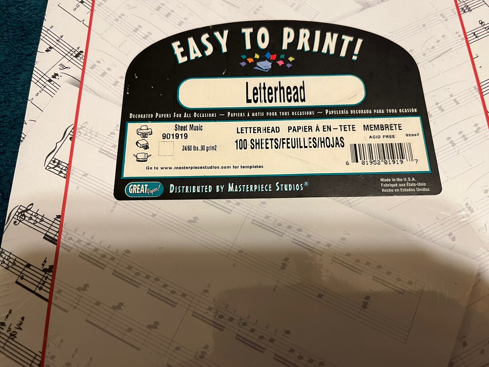 New Great Papers! Sheet Music Computer papers 100 Sheets