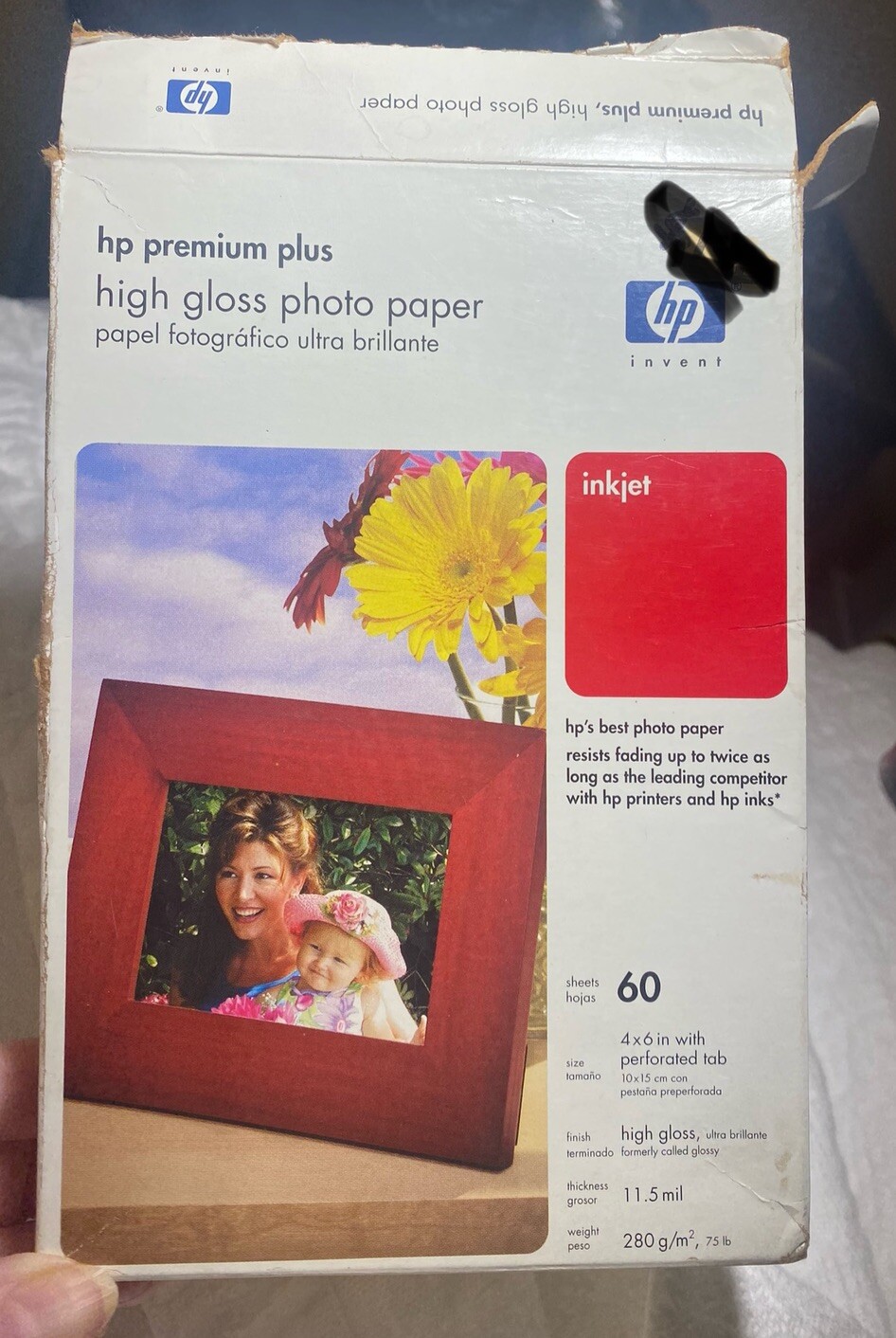 Photo Paper HP Premium Plus 4 x 6″ High Gloss – 40 Sheets – For All Inkjets