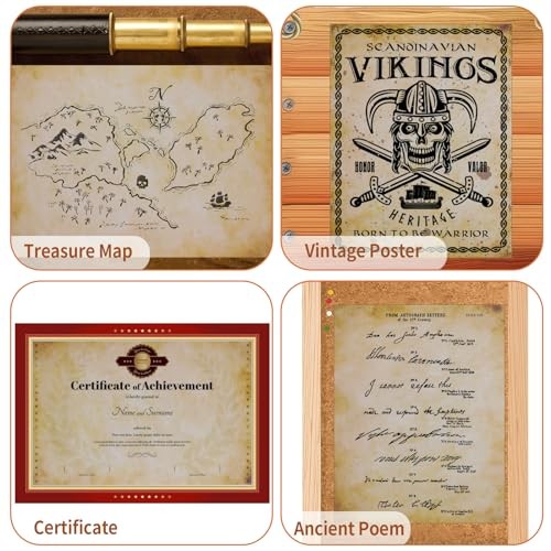 80 Sheets Vintage Paper, 8.5″x11″ Letter Size Printer Paper, Classic-A