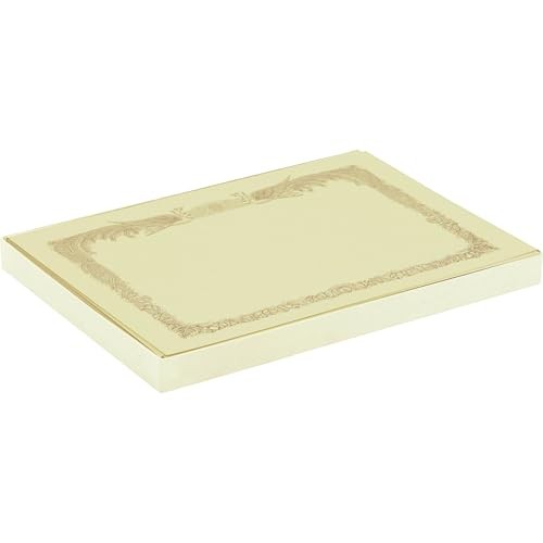 King Corporation Certificate Paper for Laser Printers A4 Horizontal Border 100