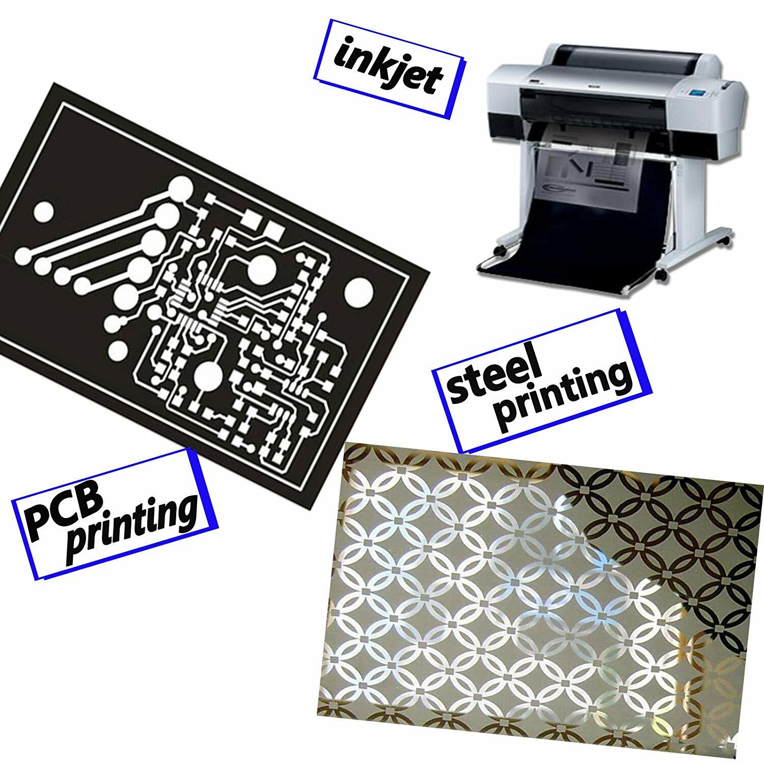 11″x17″,200 Sheets,Waterproof Screen Printing Transparency Inkjet Positive Film