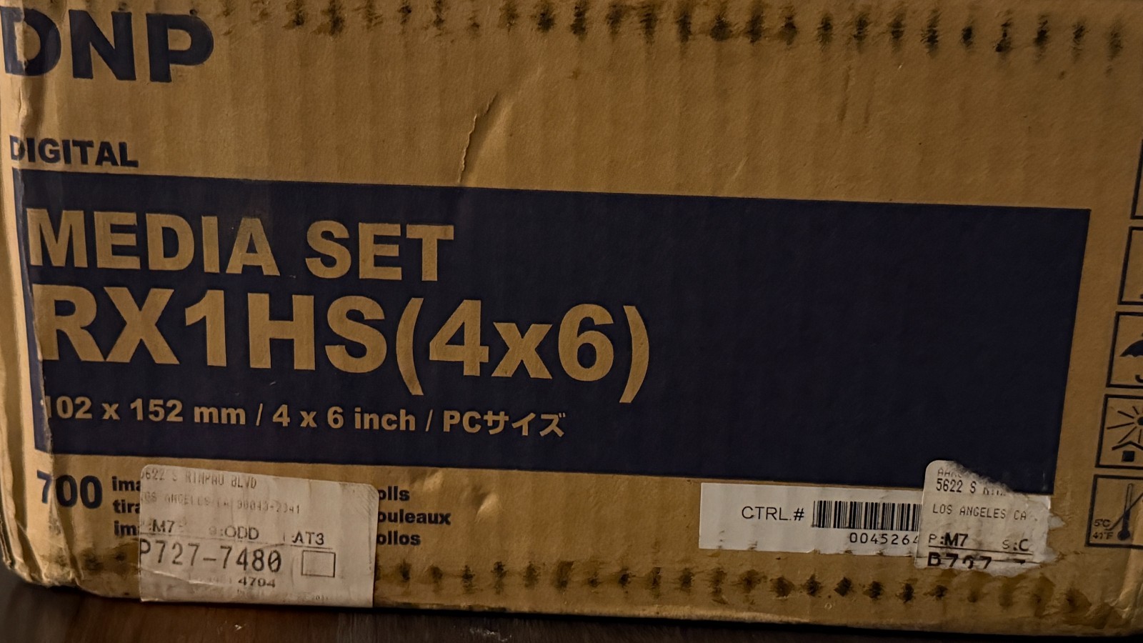 DNP RX1HS 4×6 Media Print Kit for RX1 and RX1HS, 2 sets paper & ink, 1400 Prints