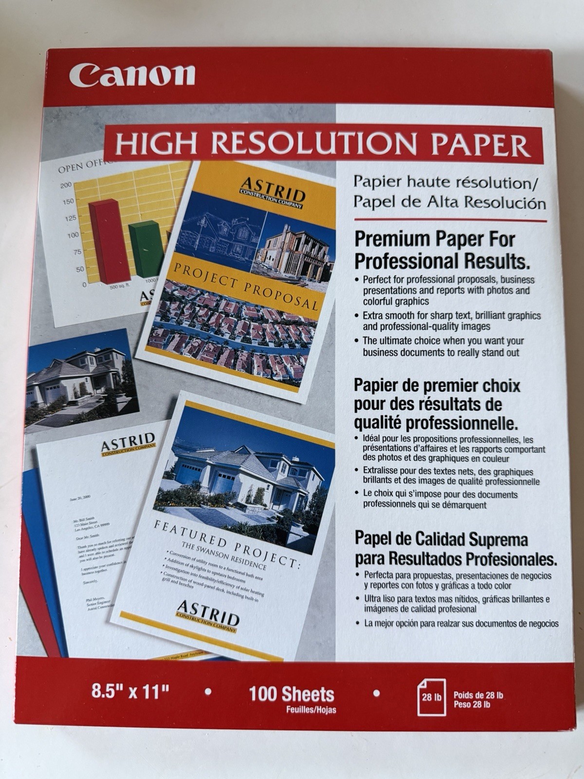 Canon High Resolution Paper for Text and Graphics OEM Genuine Authentic White
