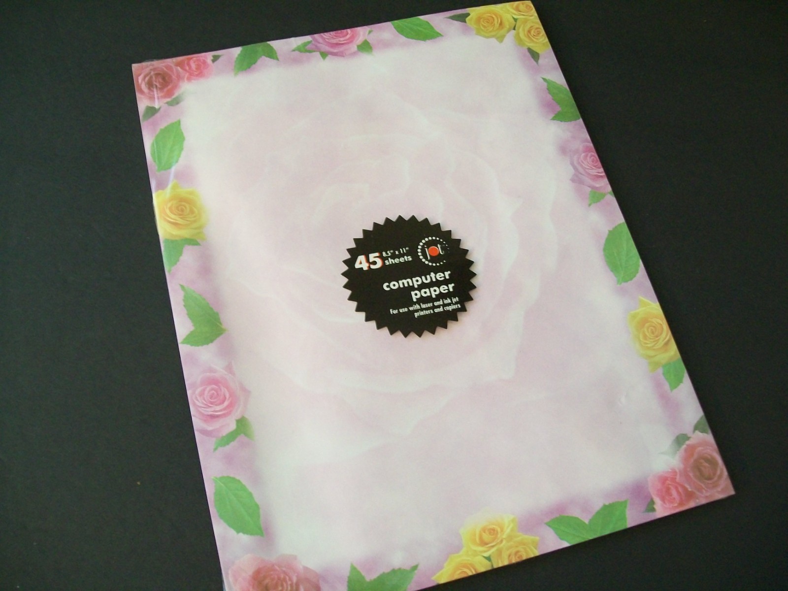 Vintage Rose Designer Computer Paper 45 Sheets New & Sealed