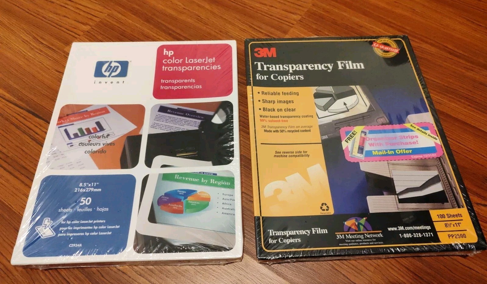 3M HP Transparency Film for Laser Printers and Copiers 150 Sheets, 8.5 x 11