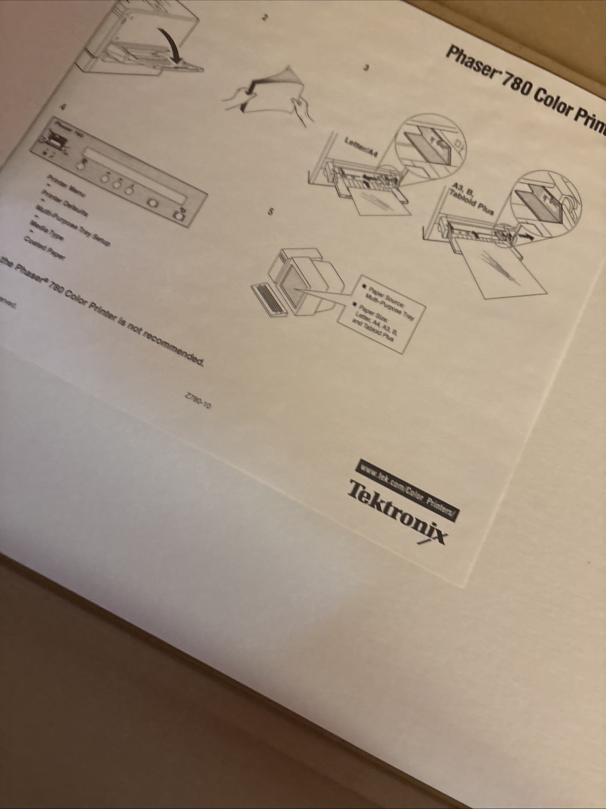 Tektronix Phaser 780 Glossy Coated Paper #number 016-1718-00 Tabloid Size