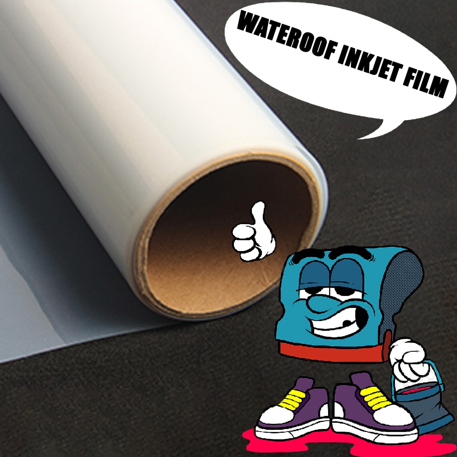 44″x100ft Waterproof Inkjet Instant Dry Screen Printing Transparency Film