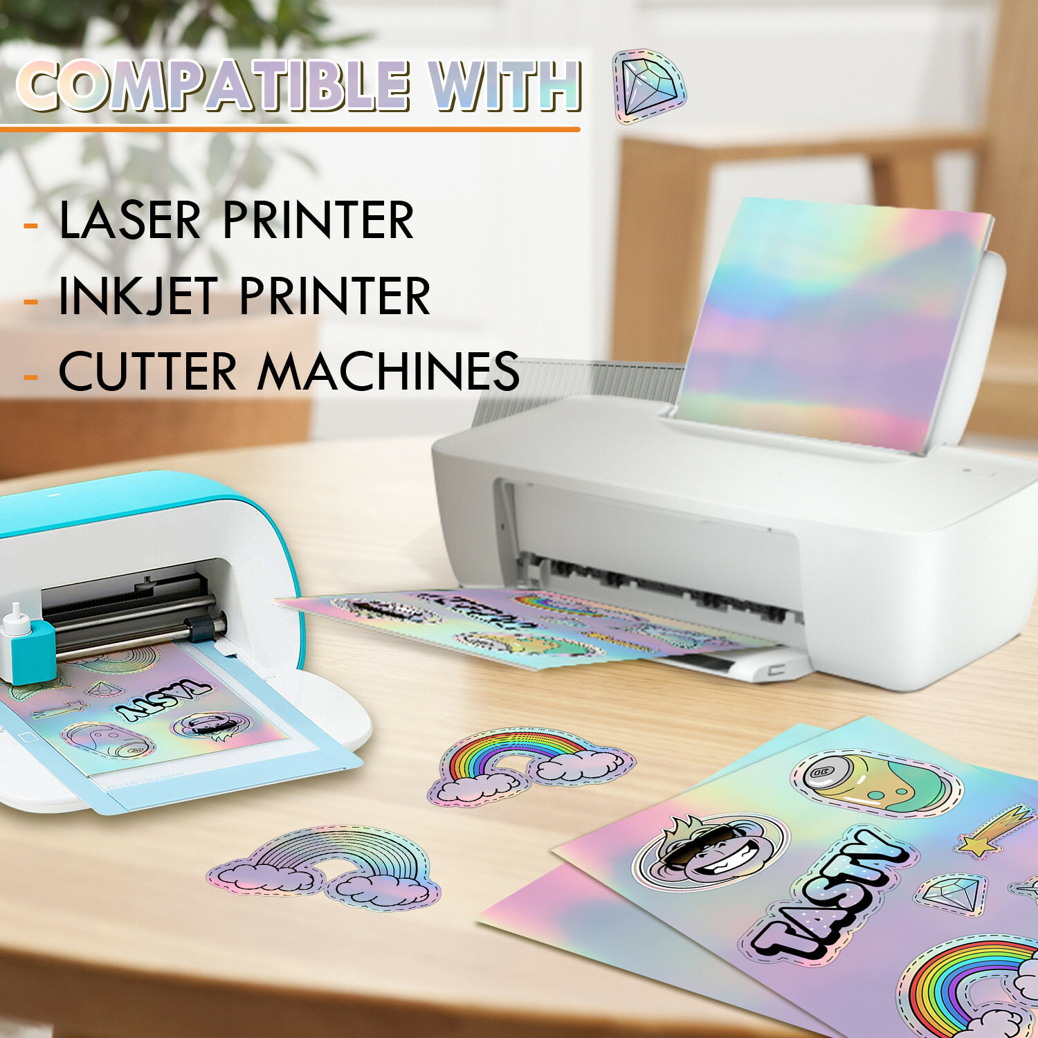 20 Koala Holographic Sticker Paper Waterproof Printable Vinyl Sheet Inkjet Laser