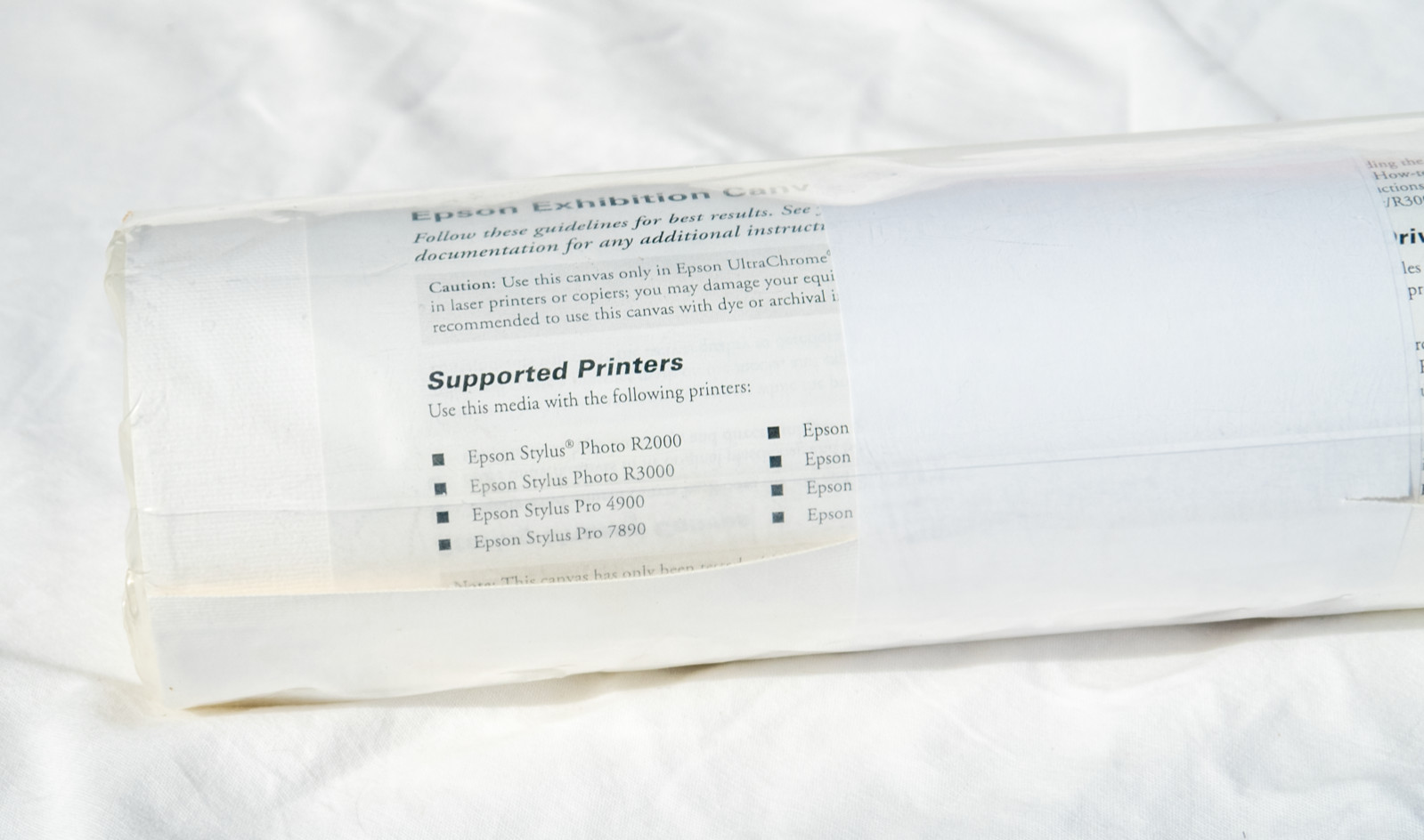 Epson Exhibition Canvas 13″ x 20′ Printer Paper
