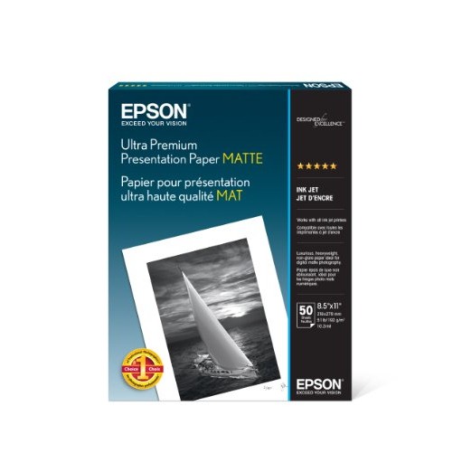 Epson S041341 50 SHEET 8.5X11 LTR ARCHIVAL MATTE STYLUS 2000P 7500 9500 PRO