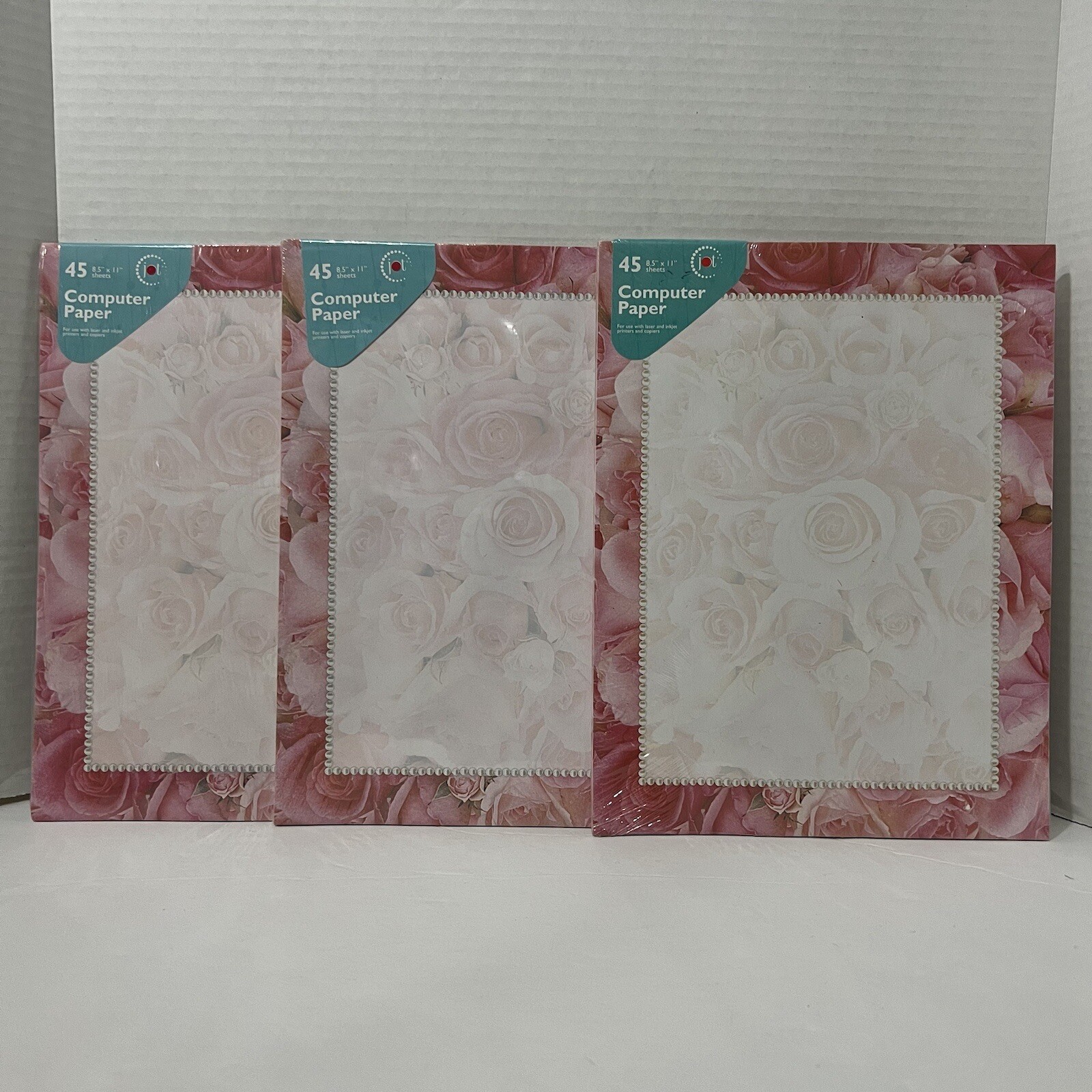 Computer Printer Paper 45 Sheets 8.5″ x 11″ Greenbrier Jot Lot Of 3