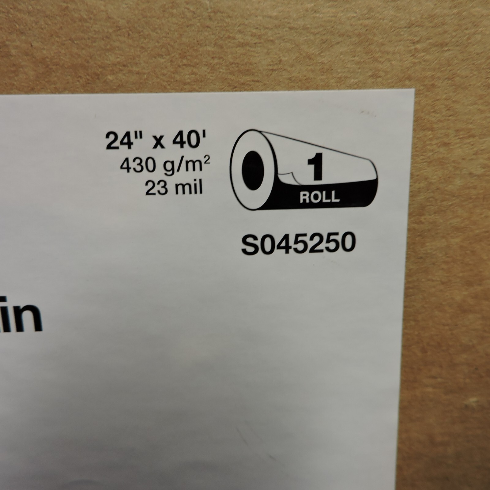 Epson Exhibition Canvas Satin S045250, 24″ x 40 ft. Roll