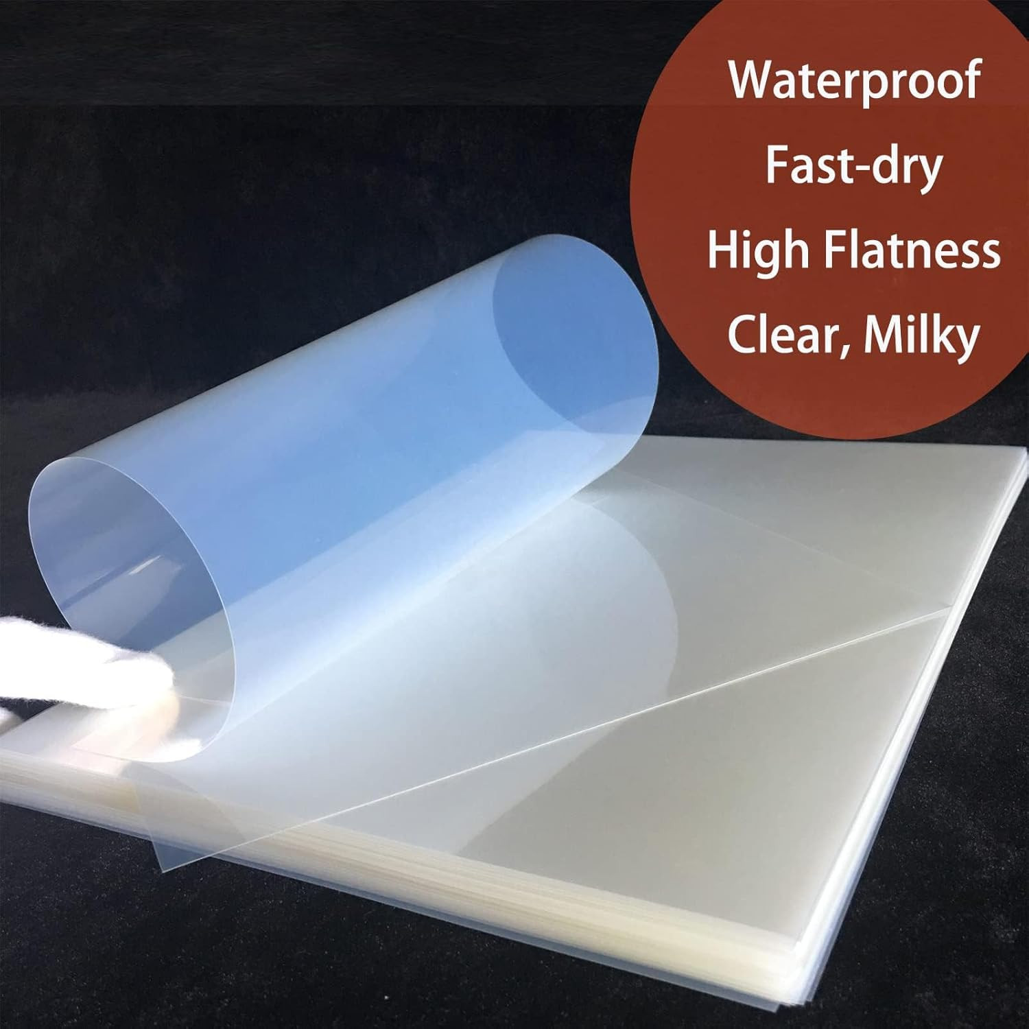 13″X19″ 100 Sheets Silk Screen Printing Waterproof Inkjet Instant-Dry Transparen