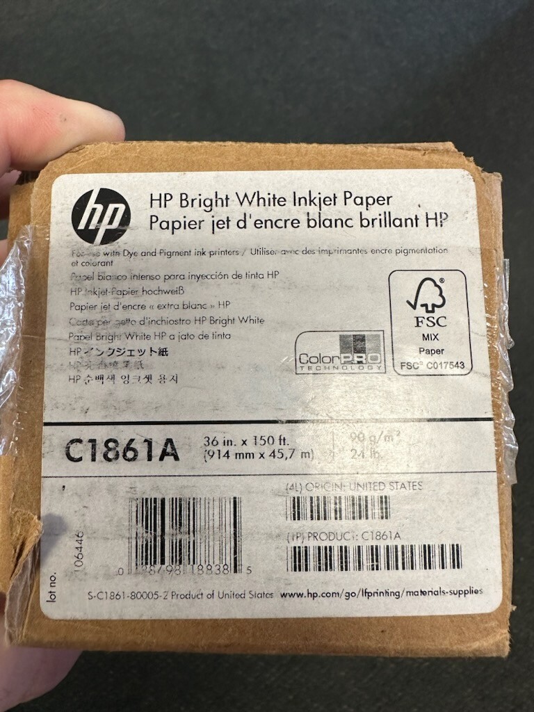 HP C1861A Bond Paper Roll