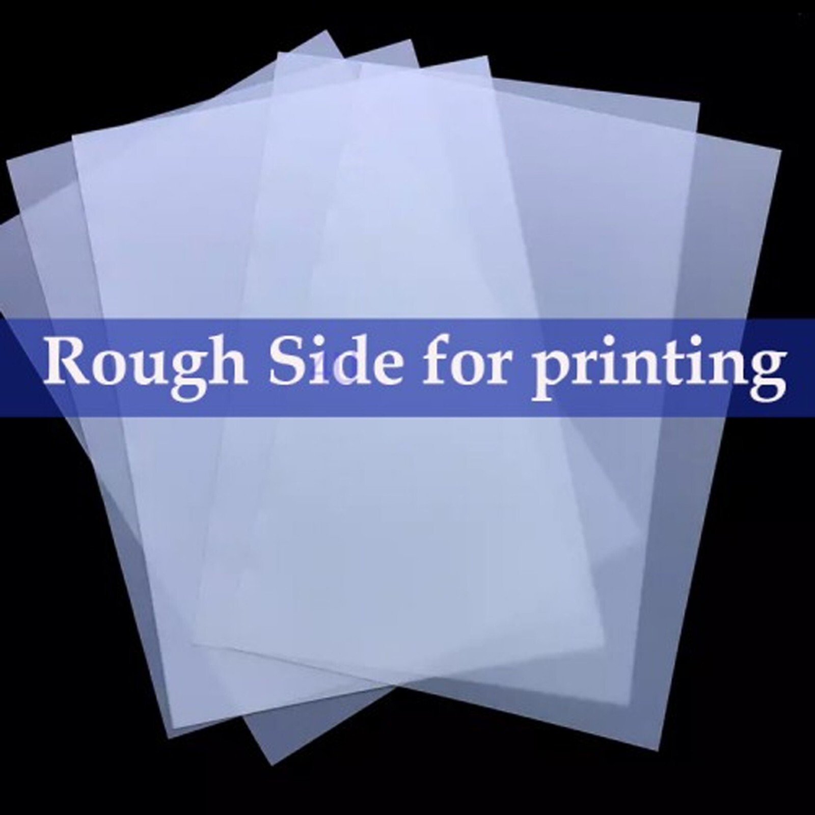 13″ x 19″，Premium Waterproof Inkjet Milky Transparency Film，50 sheets