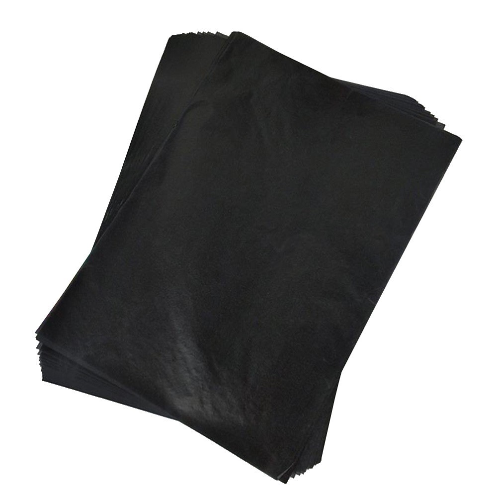 75Pcs Black Carbon Tracing Paper Reusable Durable Transfer Paper for Writing Use