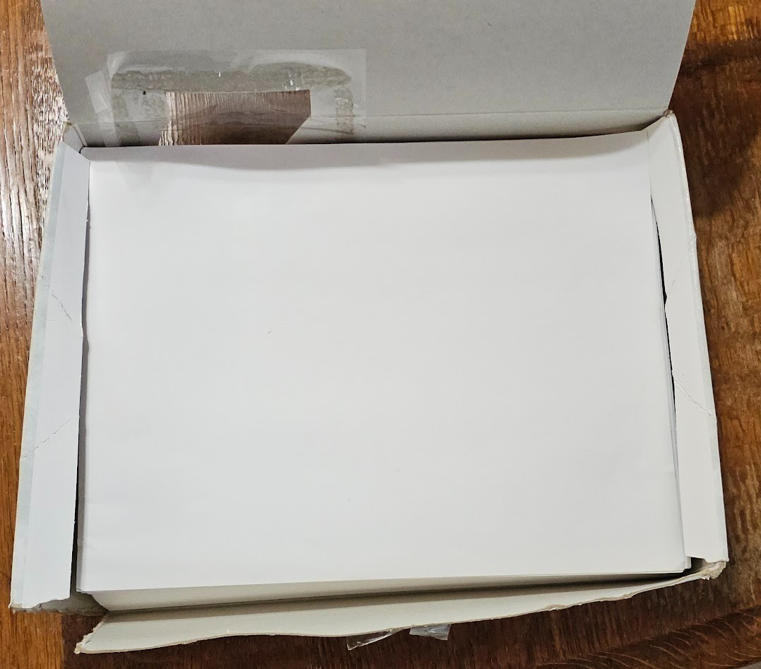AMPAD Gold Fibre 25% Cotton Paper 90 Bright 20lb 8.5×11 White 250 Sheets -1998
