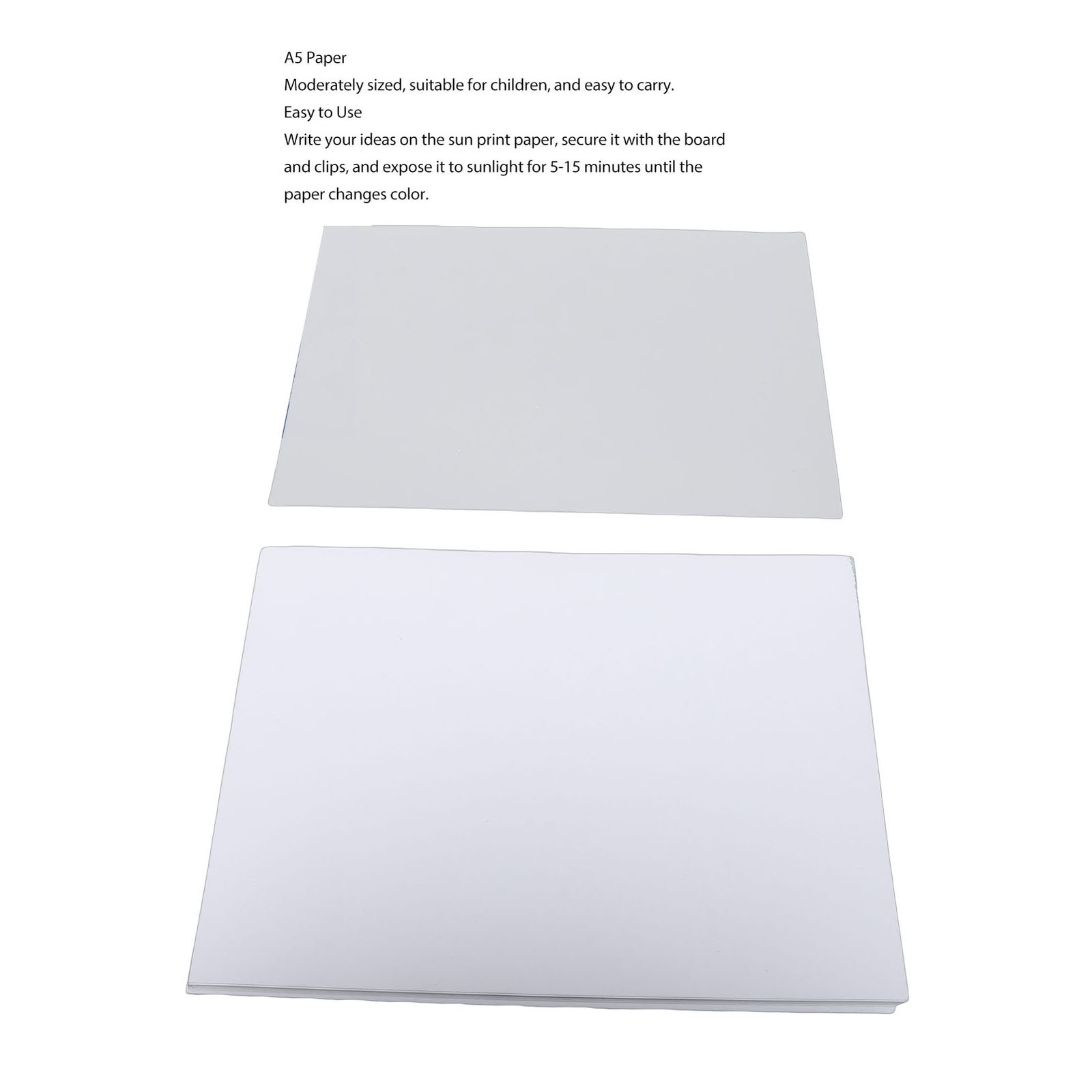 A5 Sun Print Paper Kit Cyanotype Paper 24Pcs With Pad
