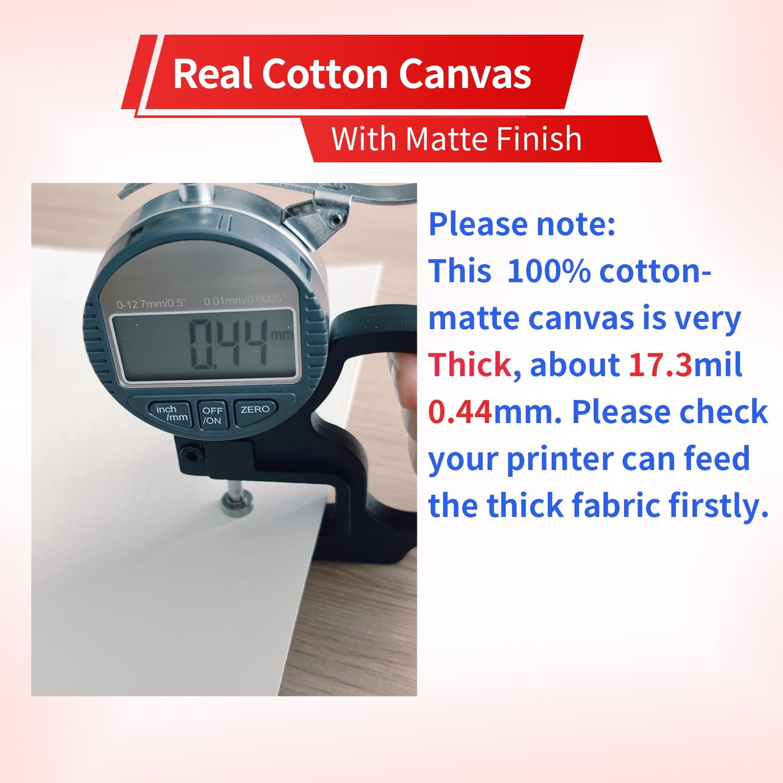 350g Premium Printable Cotton Fabric Sheets for Inkjet Printer – 8.5×11 Inch,…