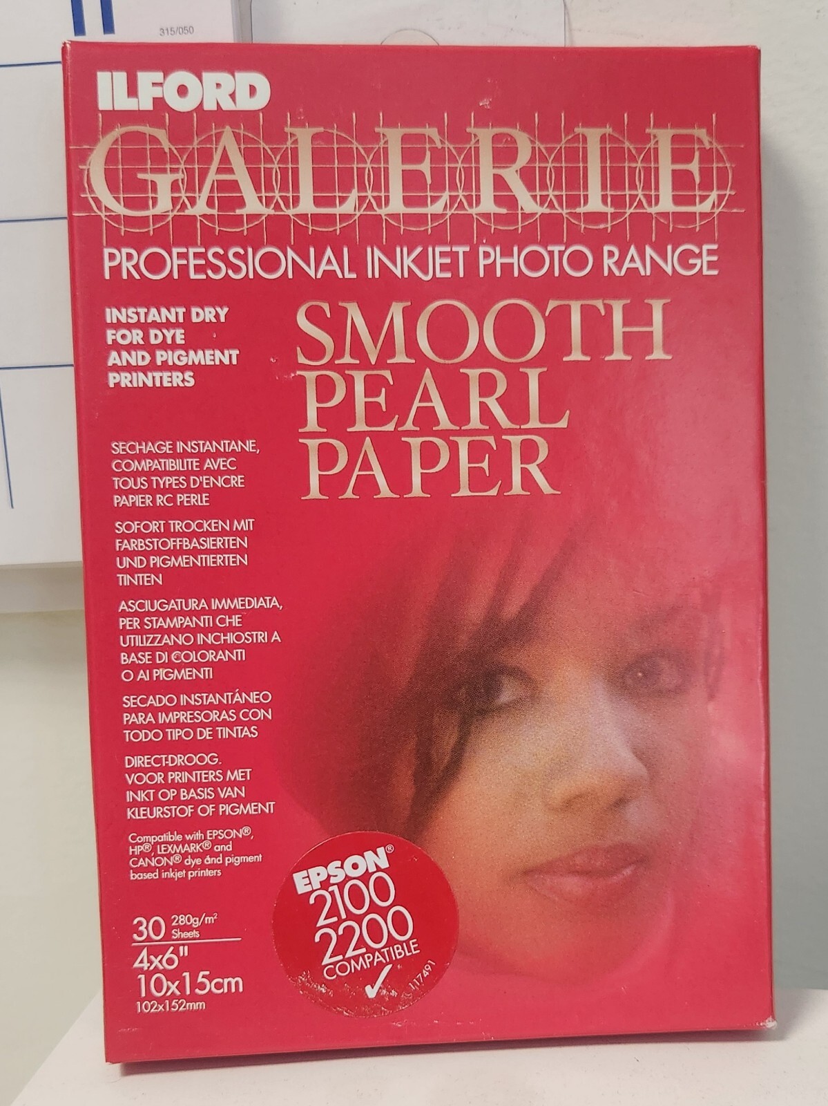 ILFORD GALERIE Smooth Pearl Paper Ink Jet PHOTO PAPER – 4×6″ 30 SHEETS 280g/m2