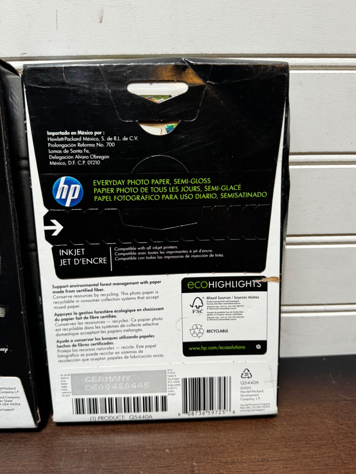 Lot of 3 HP Photo Paper 4”x6” Brand New Sealed (glossy & semi glossy)