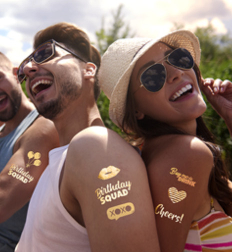 INKJET Temporary Tattoo Tatoo GOLD Transfer Decal Paper 8.5”x11” 10Sh Made In US