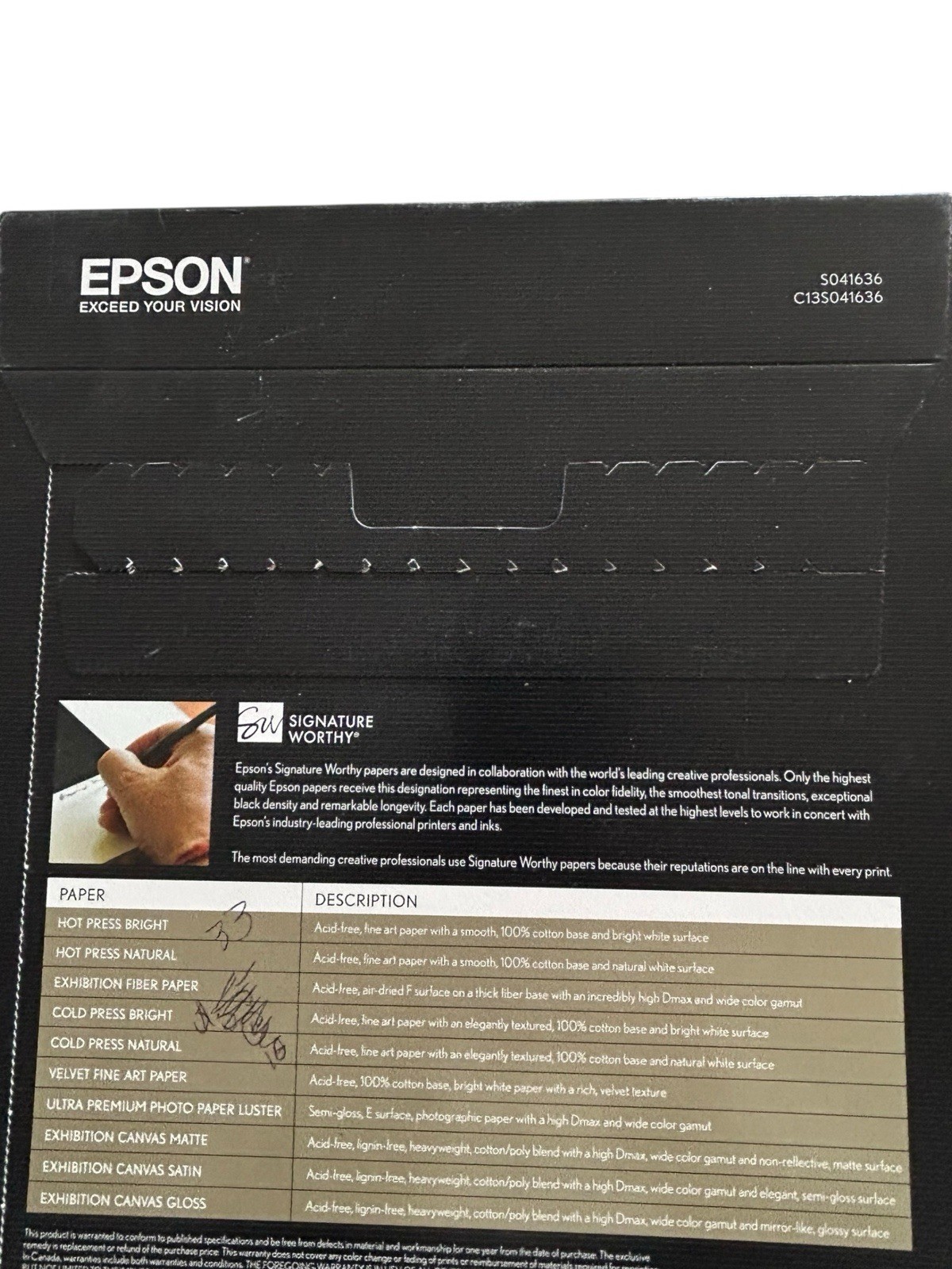 Epson Velvet Fine Art Paper. Two 13” X 19”, Two 8.5” X 11” Lot Of 4 Total