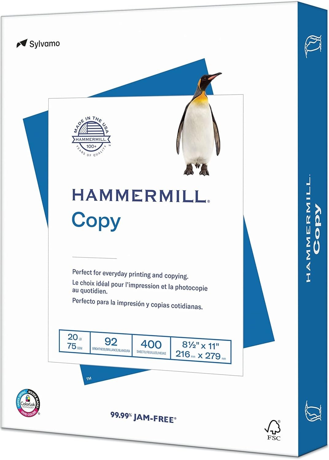 20 lb Copy Paper, 8.5 x 11 – 400 Sheets, 92 Bright for Vibrant Printing