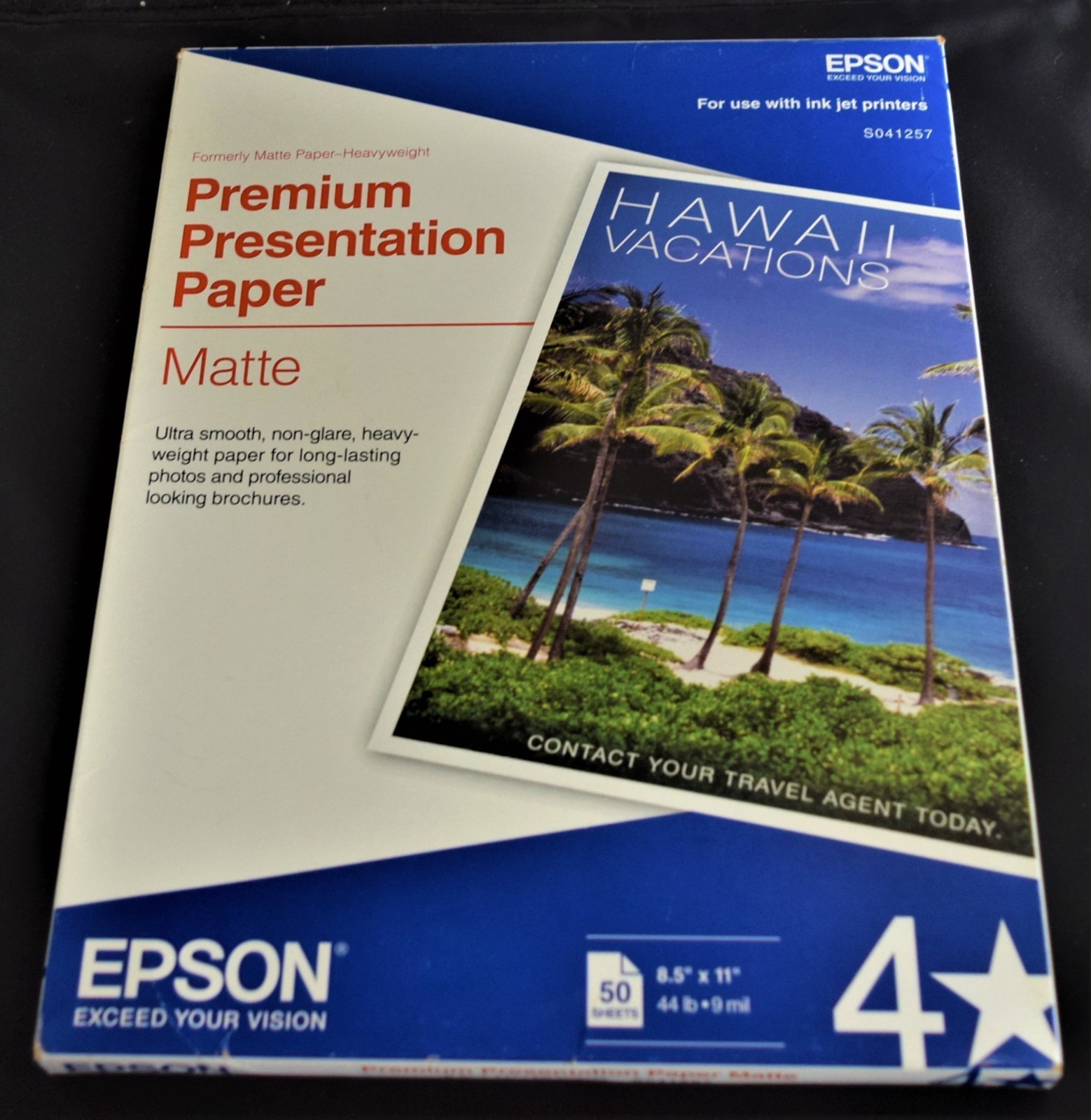 Epson Premium Presentation Paper Matte 8.5×11 NEW Open Box Of 50 S041257 INK JET