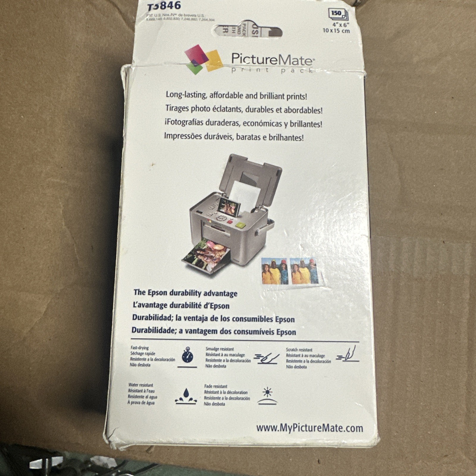 EPSON T584 Standard Capacity Ink & Paper Combo Pack