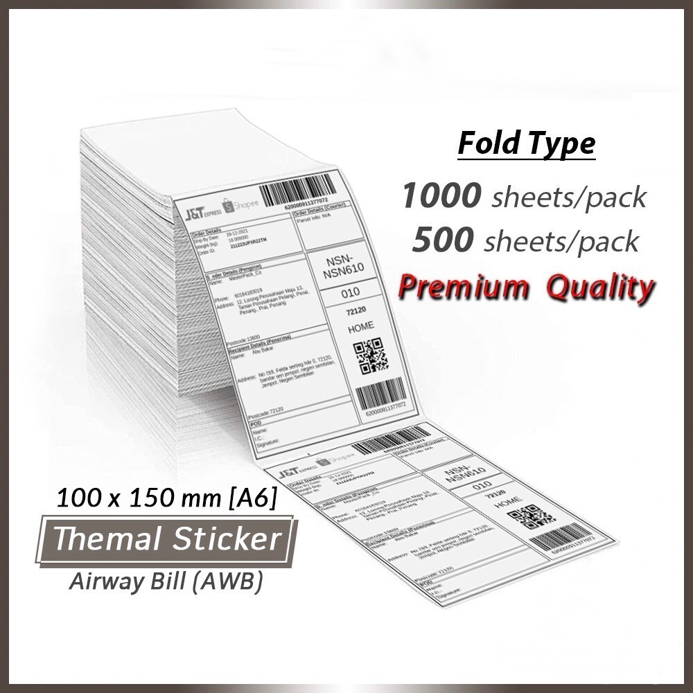 Phomemo High-Quality 4×6 Direct Thermal Shipping Labels – Sticker Paper