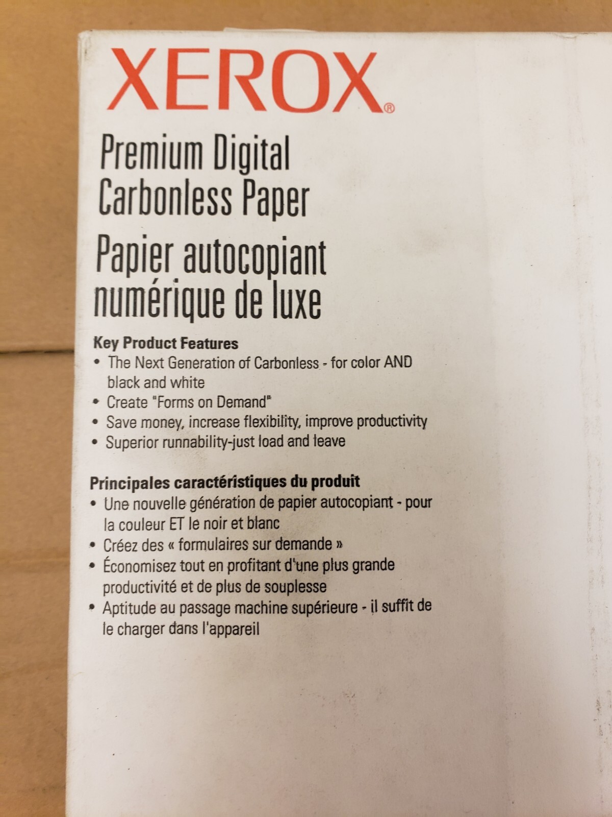 Xerox 8.5X11 Carbonless Paper White/Canary 3R12421 2 Part Straight 5000 Sheets