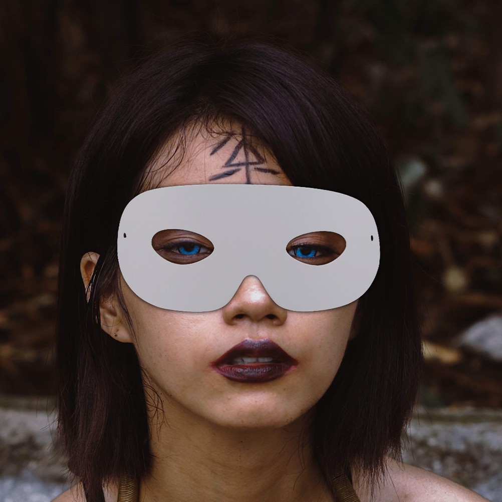 40 Pcs Masquerade Mask for Women White Blank Eye Masks to Decorate