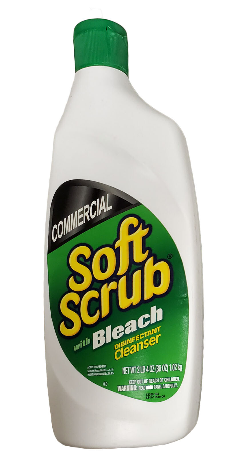 Soft Scrub Commercial Cleanser with Bleach, 36 oz Spray Bottle