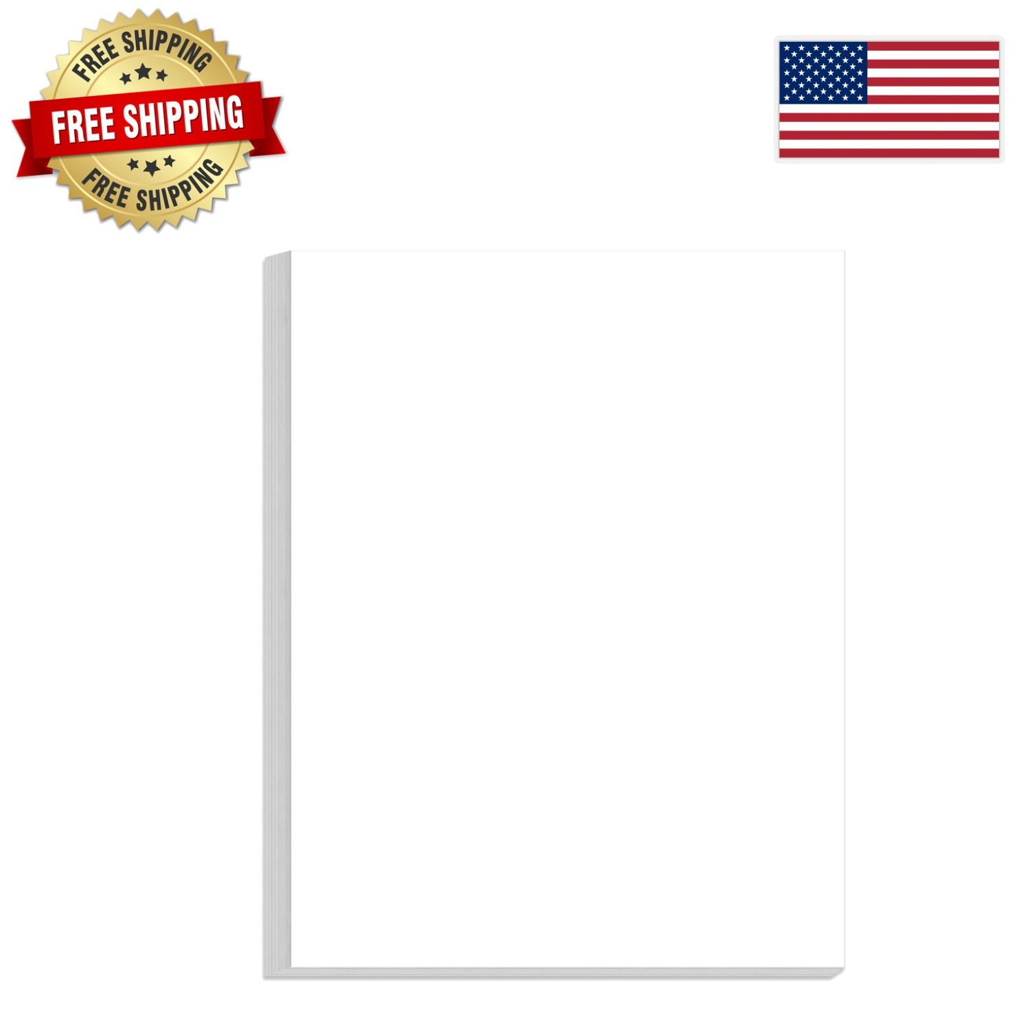High-Quality Unpunched 8.5″ x 11″ Printer Paper – 100 Sheets for Organizers