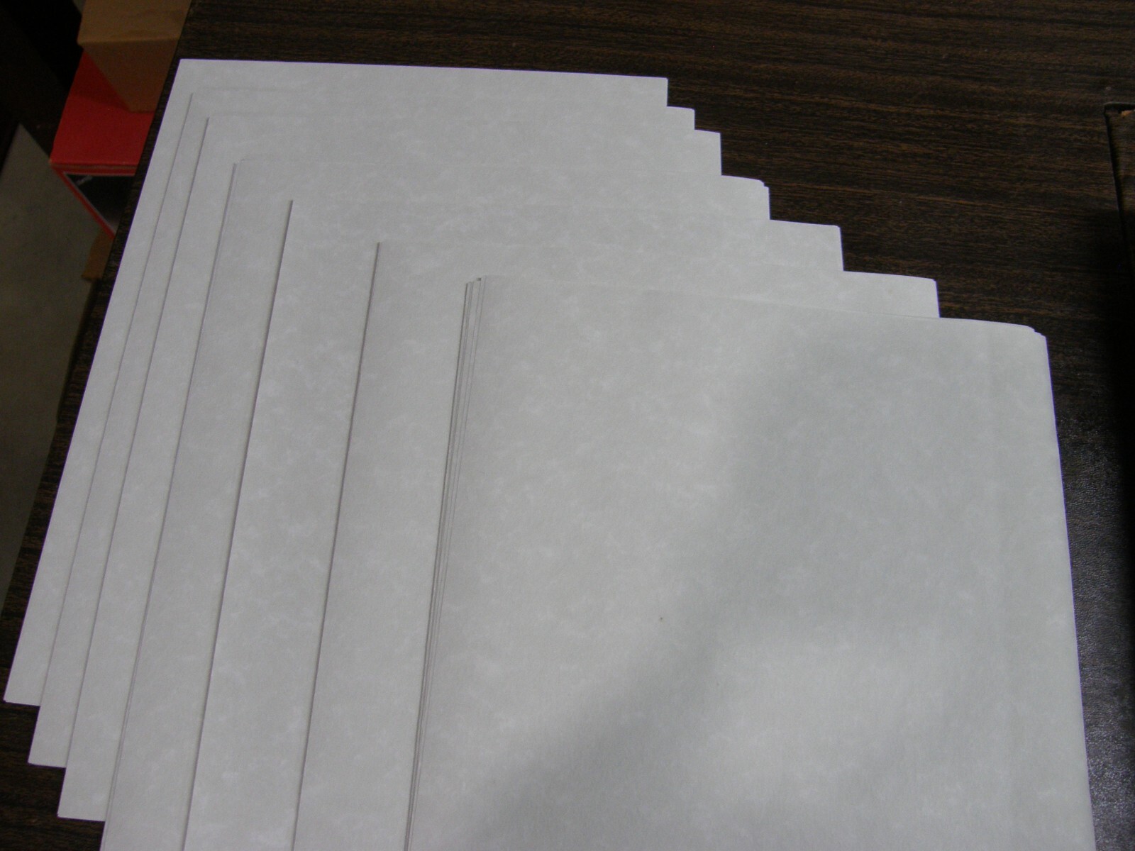 9656) Southworth Fine Parchment Paper Ivory 24lb 8 1/2 x 11″ OPEN BOX 67 SHEETS