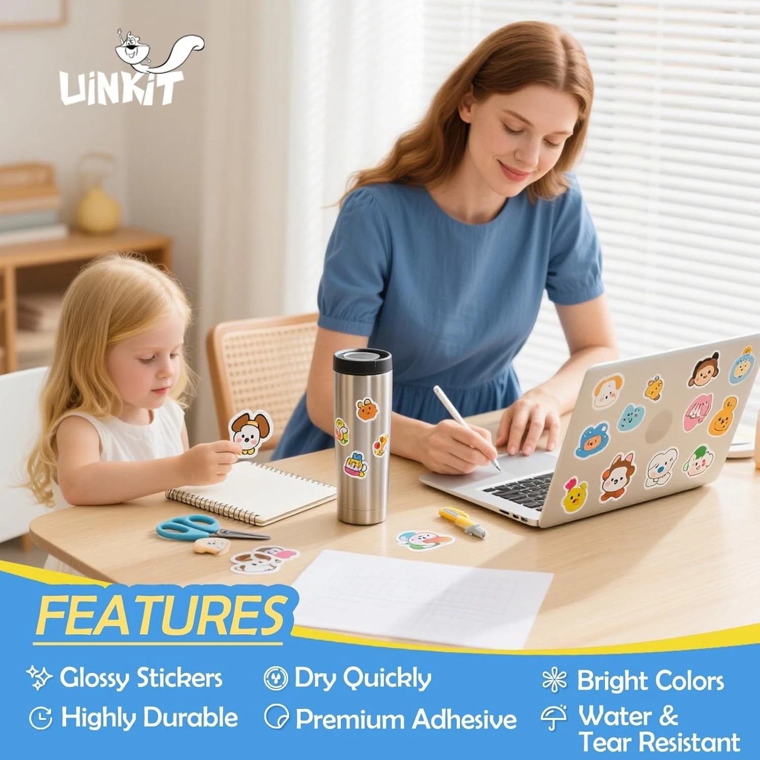 105 Sheets Printable Vinyl Sticker Paper for Inkjet Printer Cricut,included …