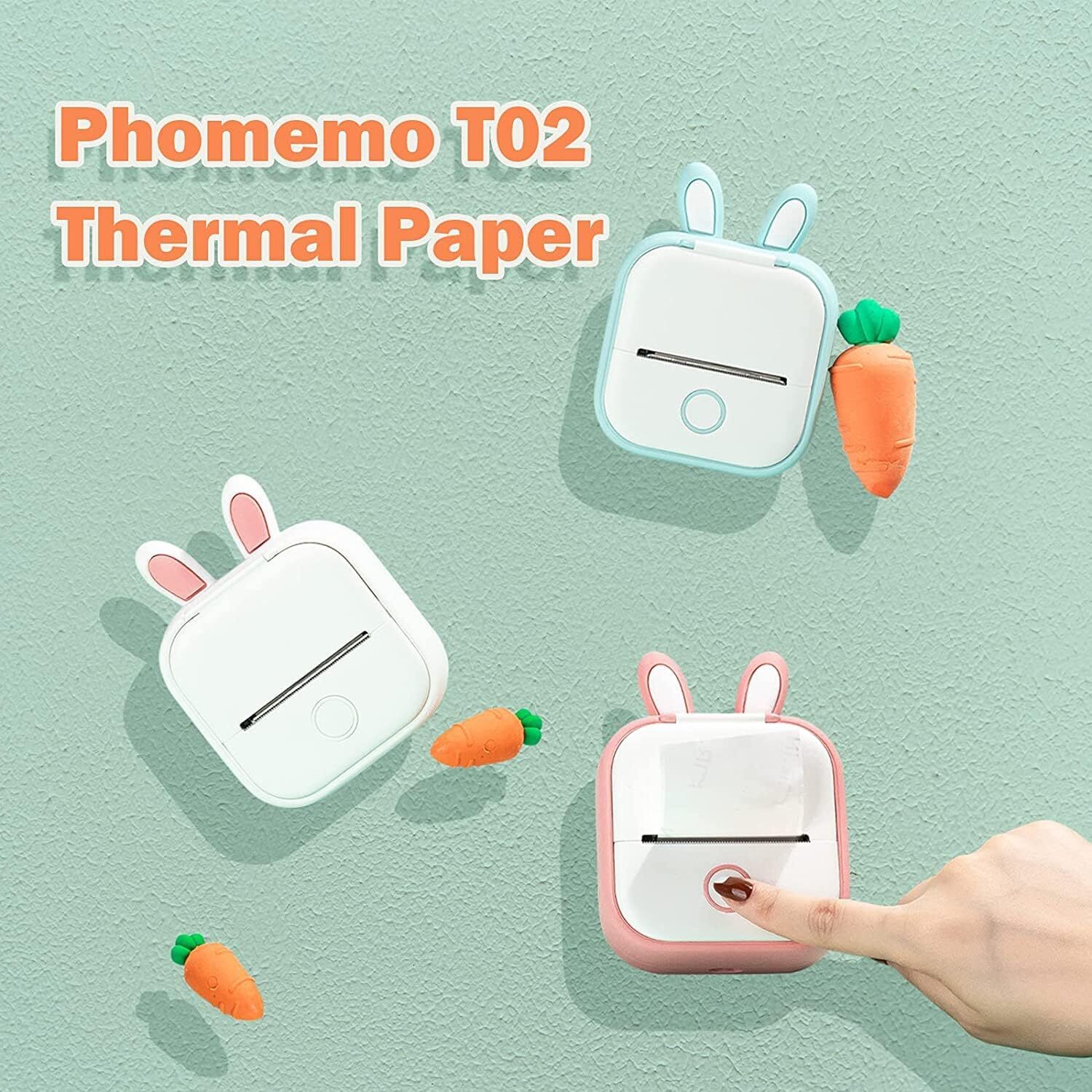 Transparent Self-Adhesive Thermal T02 Sticker Paper for Phomemo Photo Printer US