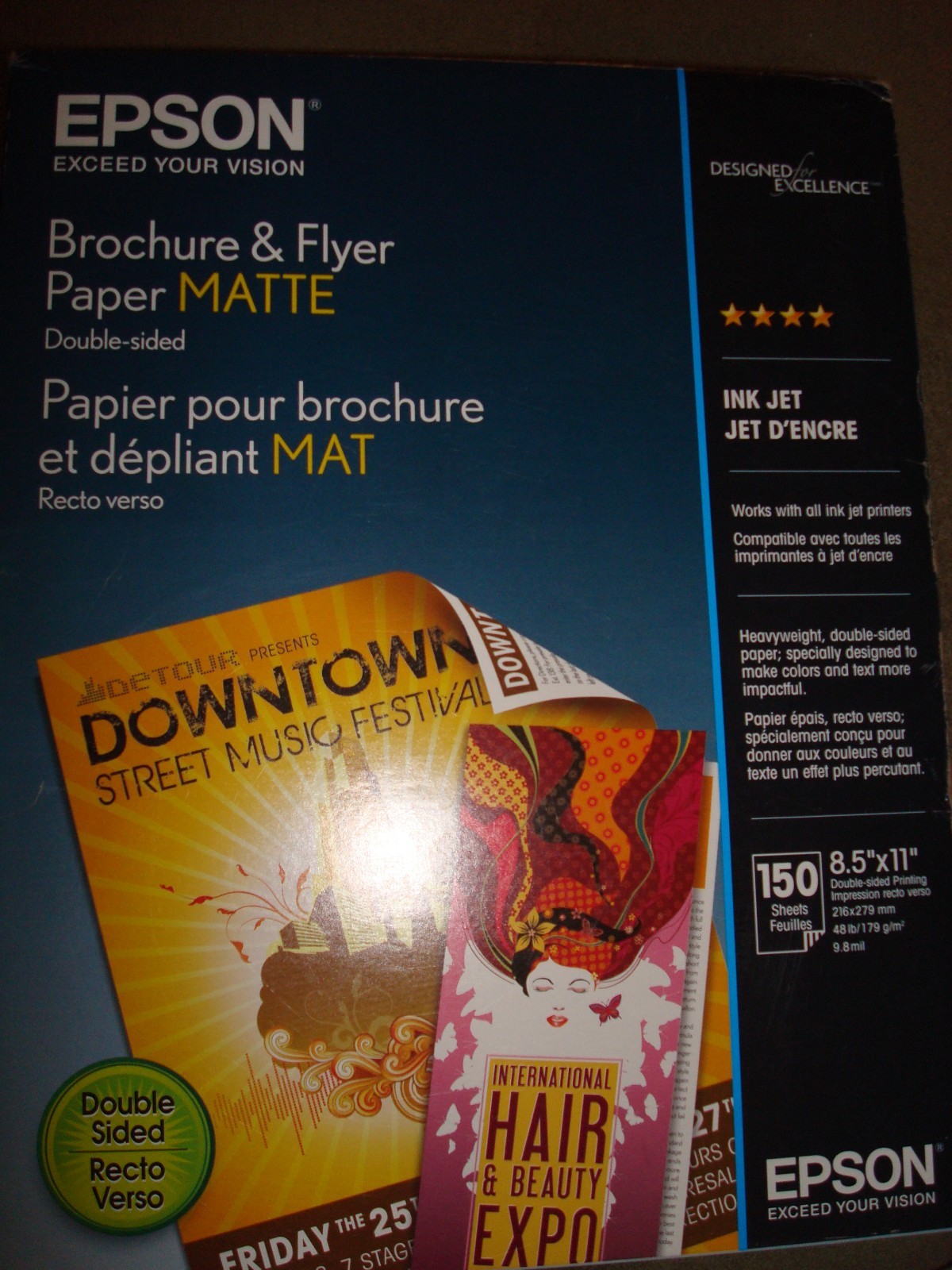 EPSON BROCHURE AND FLYER PAPER MATTE 8.5″ X 11″