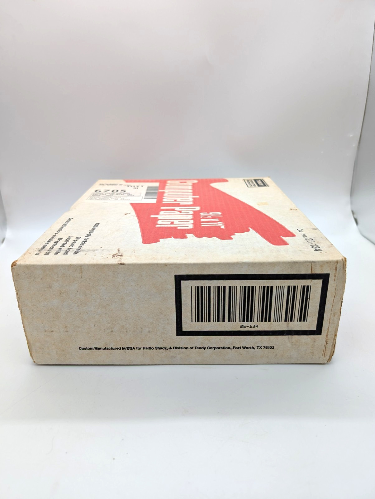 BOX ONLY – Vintage Tandy Computer Paper 9.5×11 1000 Sheets Radio Shack 26-134