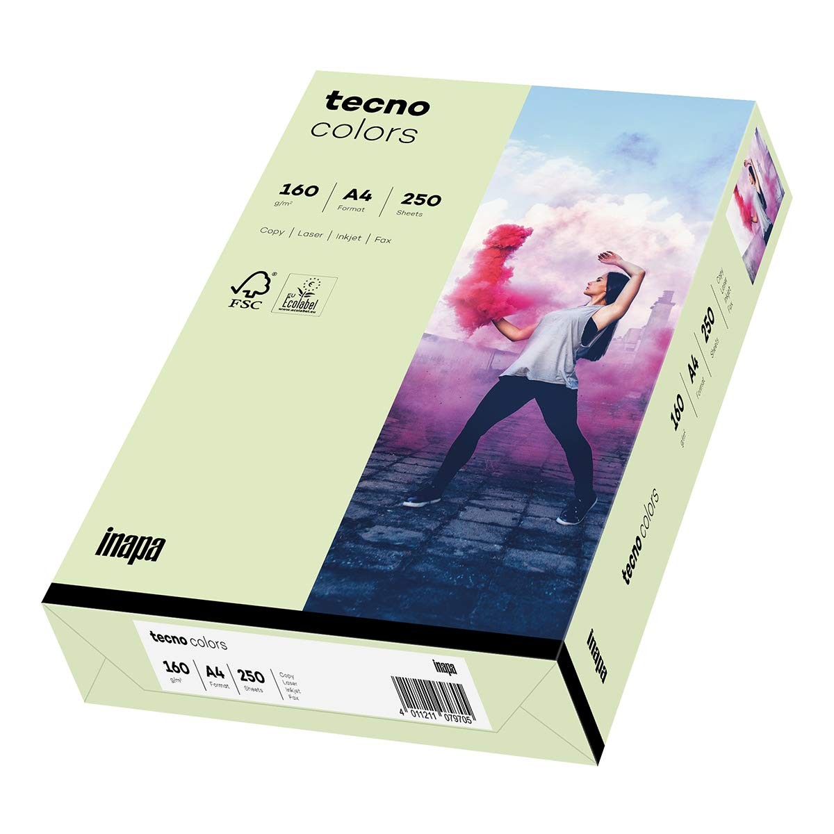 Coloured Printer Paper, Colourful Paper Tecno Colors 160gsm, A4, 250 Sheets, H…