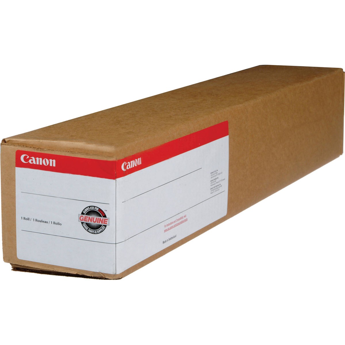 Canon Matte Inkjet Paper, 8 mil., 170gsm, 24″x100′ Roll with 2″ Core