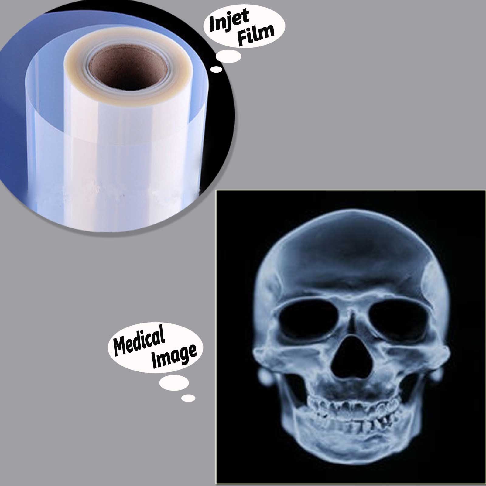 13″x100ft/roll，Waterproof Instant-Dry Inkjet Screen Printing Transparency Film