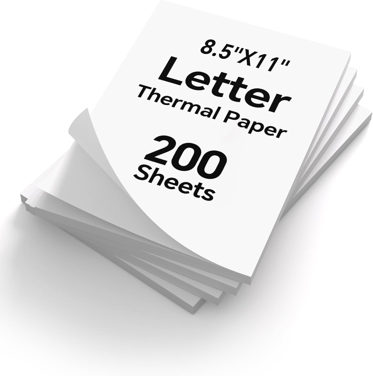 8.5″ x 11″ Thermal Paper, 200 Sheets for Compatible Portable Printers