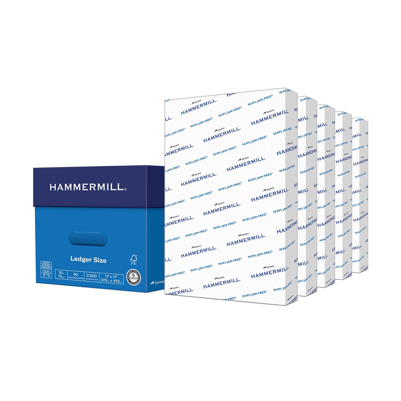 Hammermill Printer Paper, 20 lb Copy Paper, 11 x 175 Ream 2,500 Sheets 92 Br…