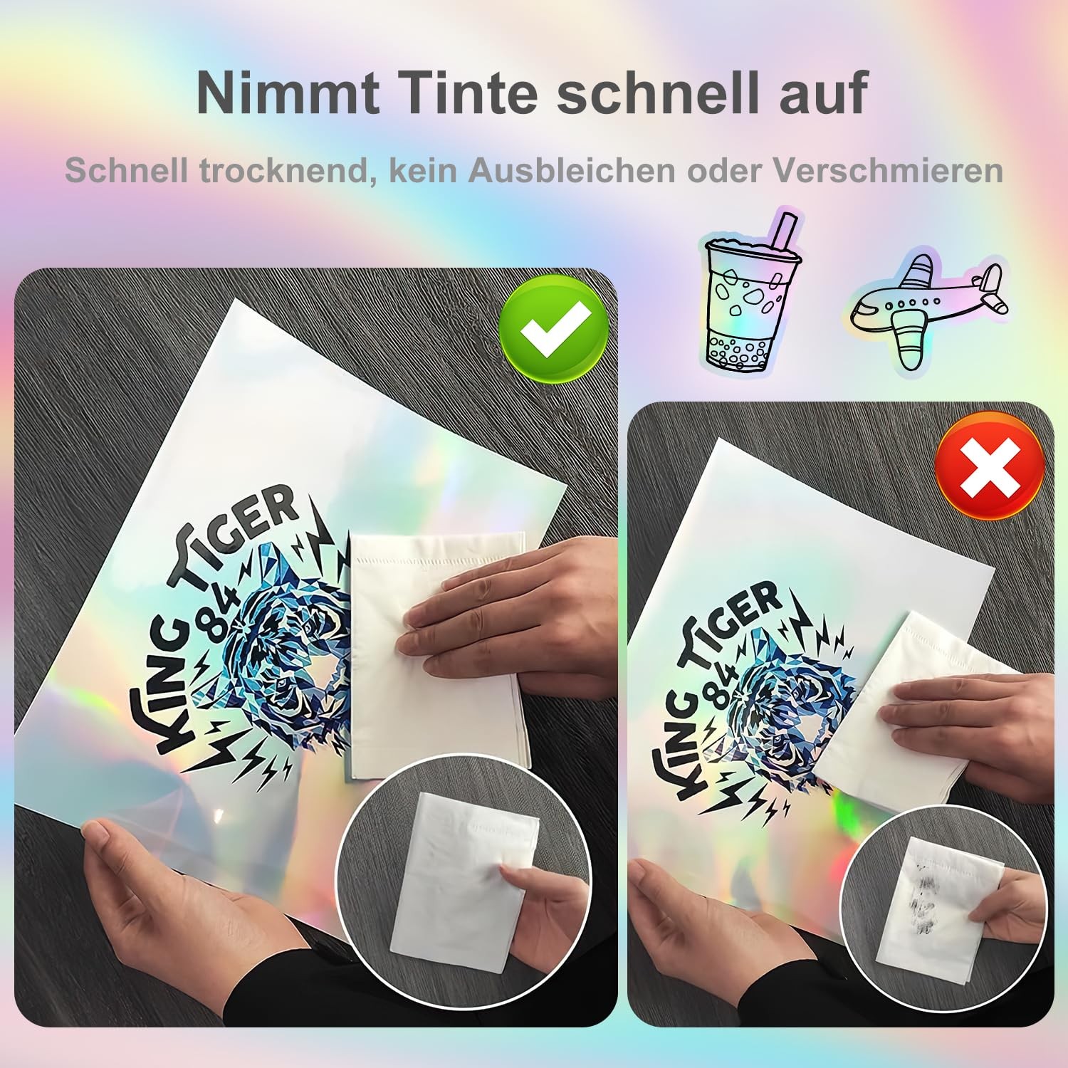 Sticker paper paper for printing 30pcs A4 waterproof printable adhesive film…