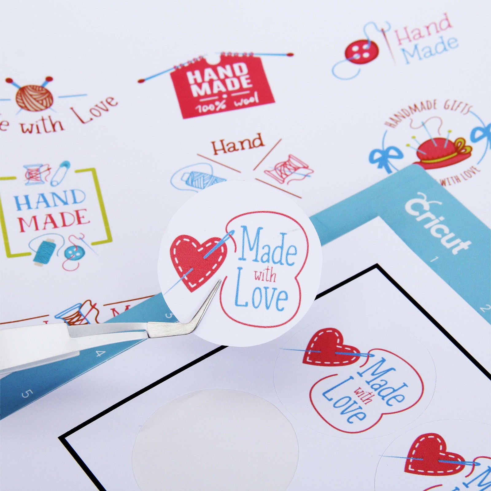 Printable Sticker Vinyl for Inkjet & Laser Printers (Matte) White | Waterproof