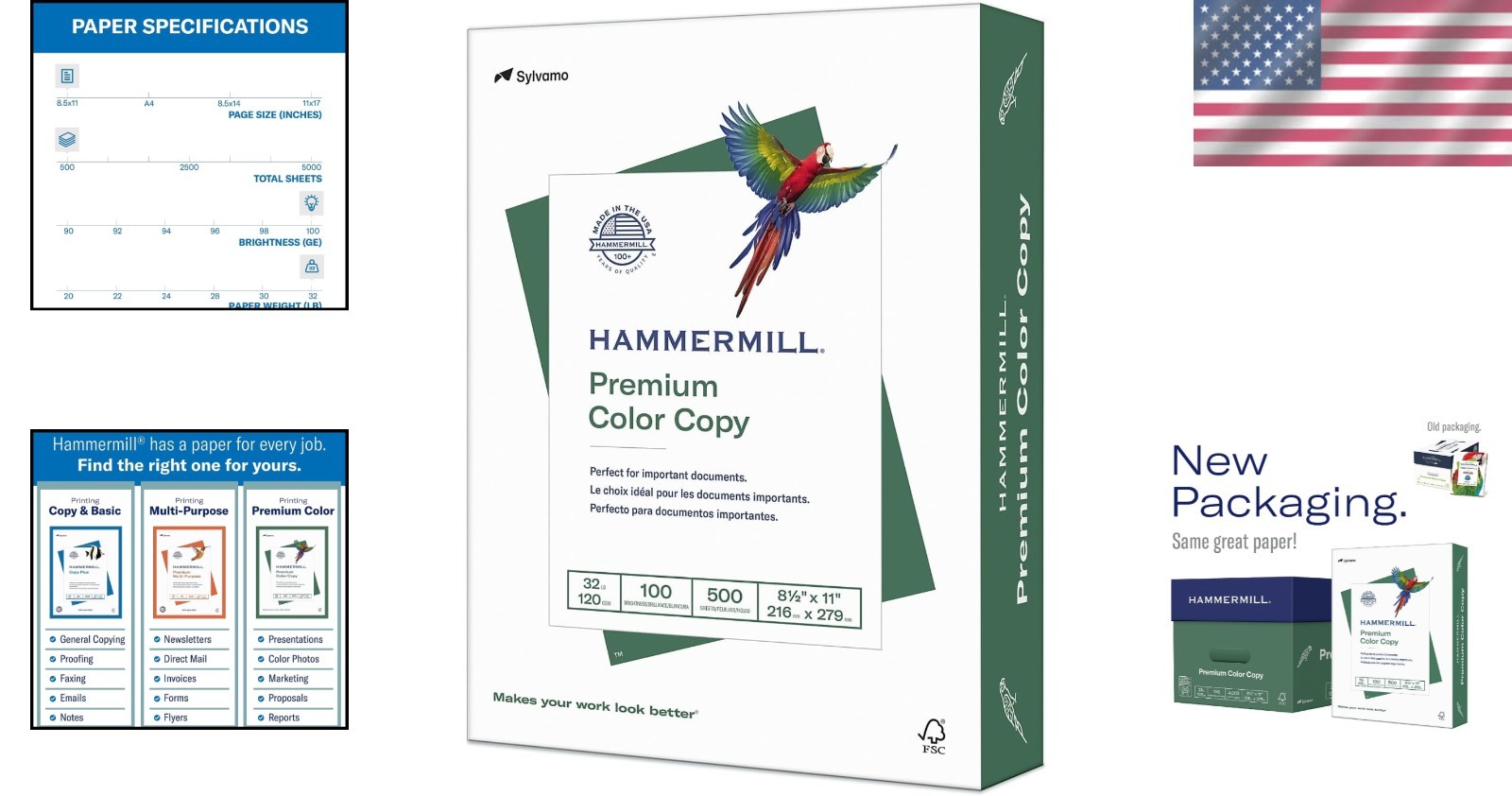 Jam-Free 32lb Copy Paper – Color, 8.5×11, 500 Sheets