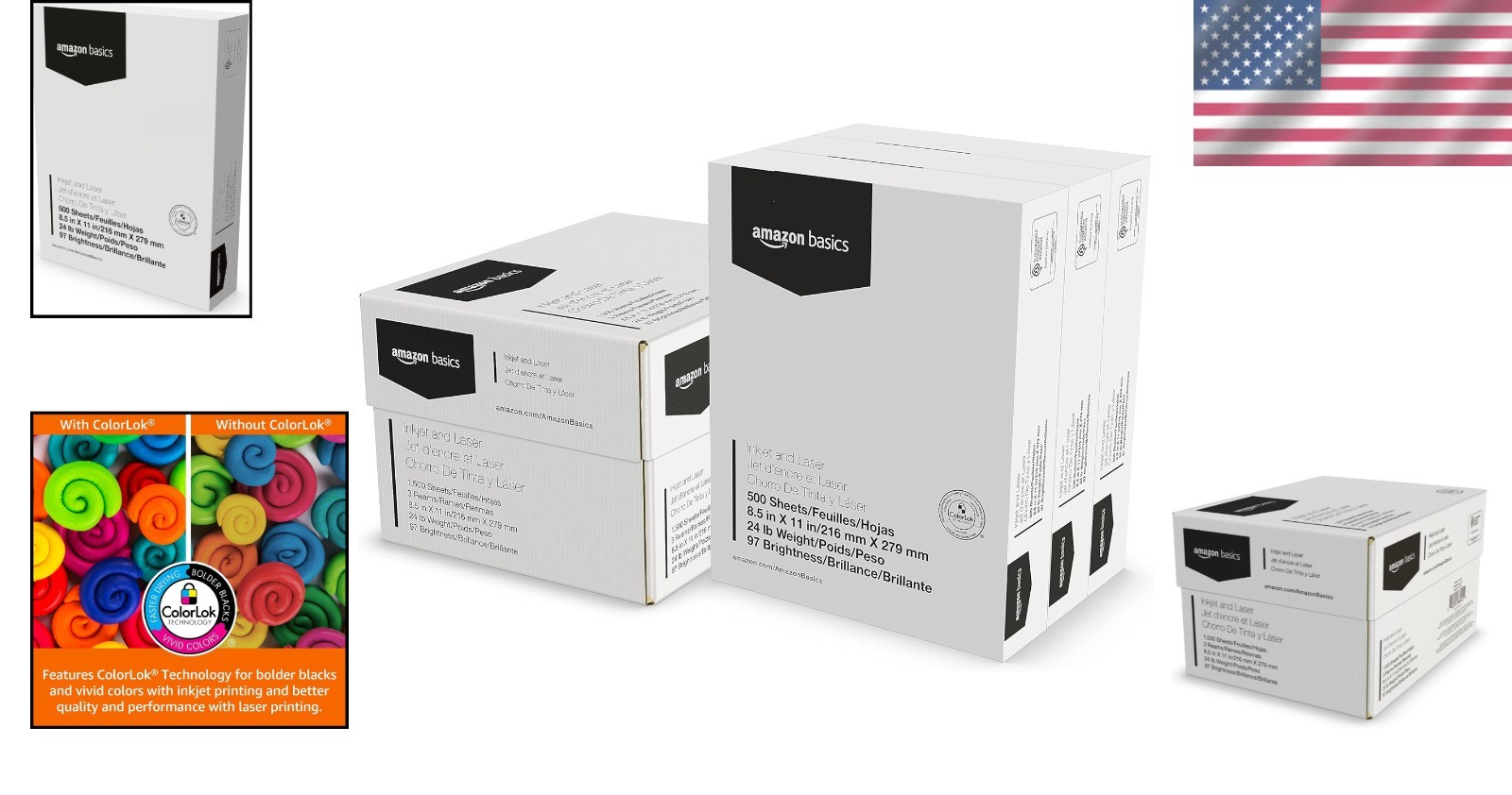 Versatile 24 lb Printer Paper, 1500 Sheets, Perfect for Inkjet & Laser Printing