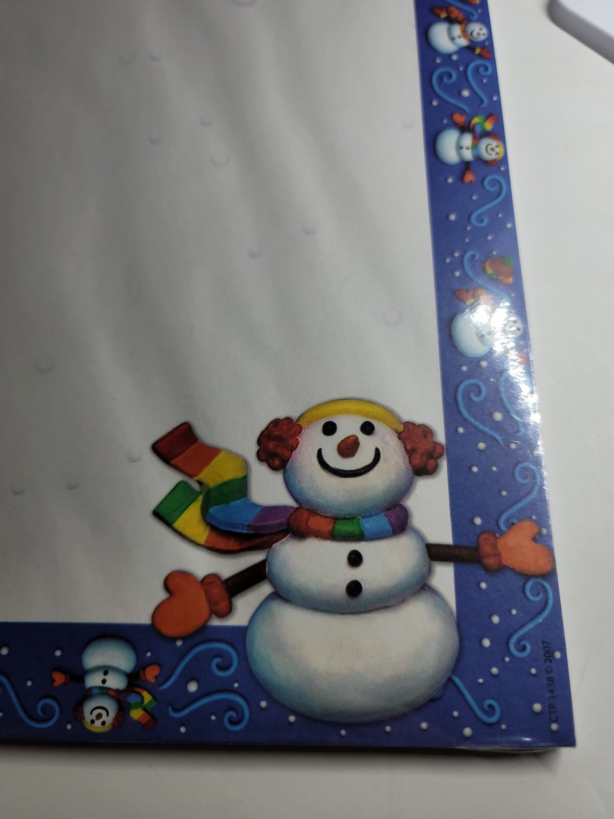 2007 Creative Teaching Press 50 Sheets Computer Printer Paper NIP Snowmen